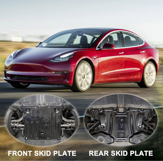 Tesla Model 3/Y Steel Skid Plates w Install