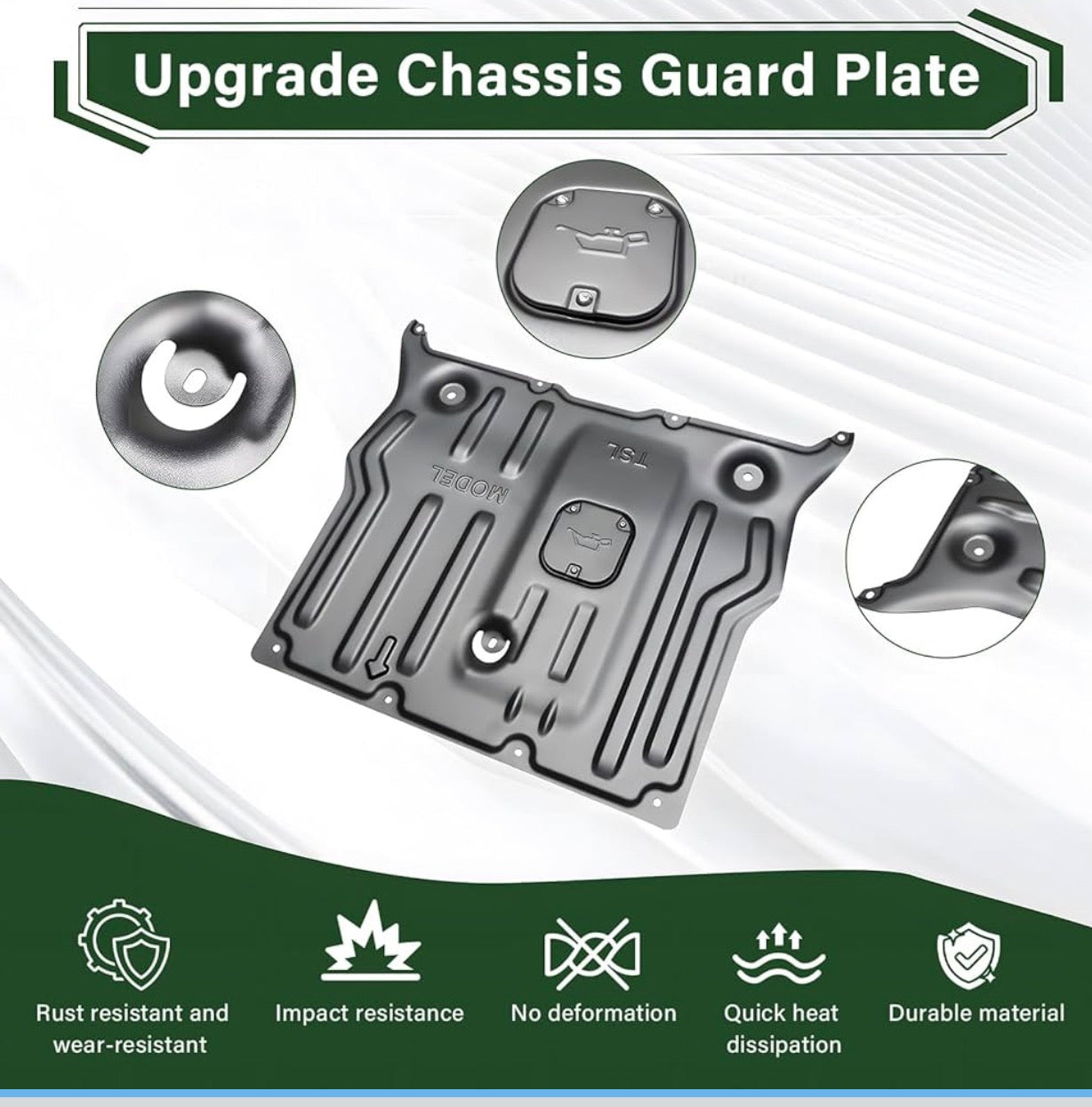 Tesla Model 3/Y Front Steel Skid Plate w Install