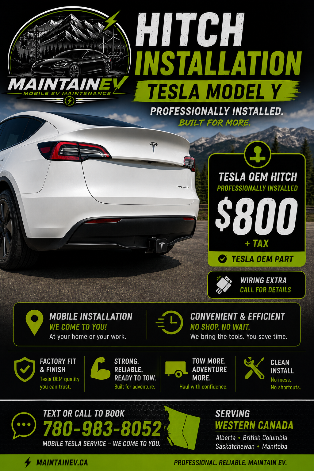 Tesla Model Y OEM Hitch w Install