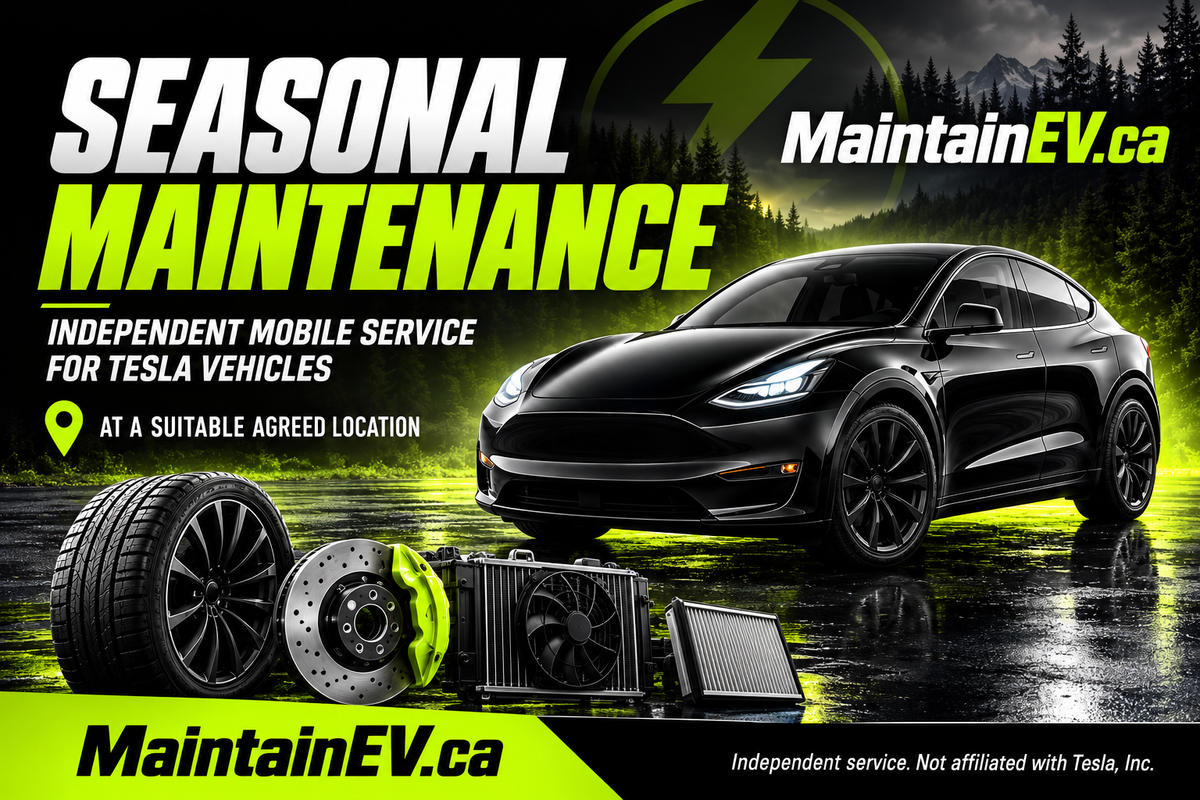 Tesla seasonal maintenance mobile service by MaintainEV