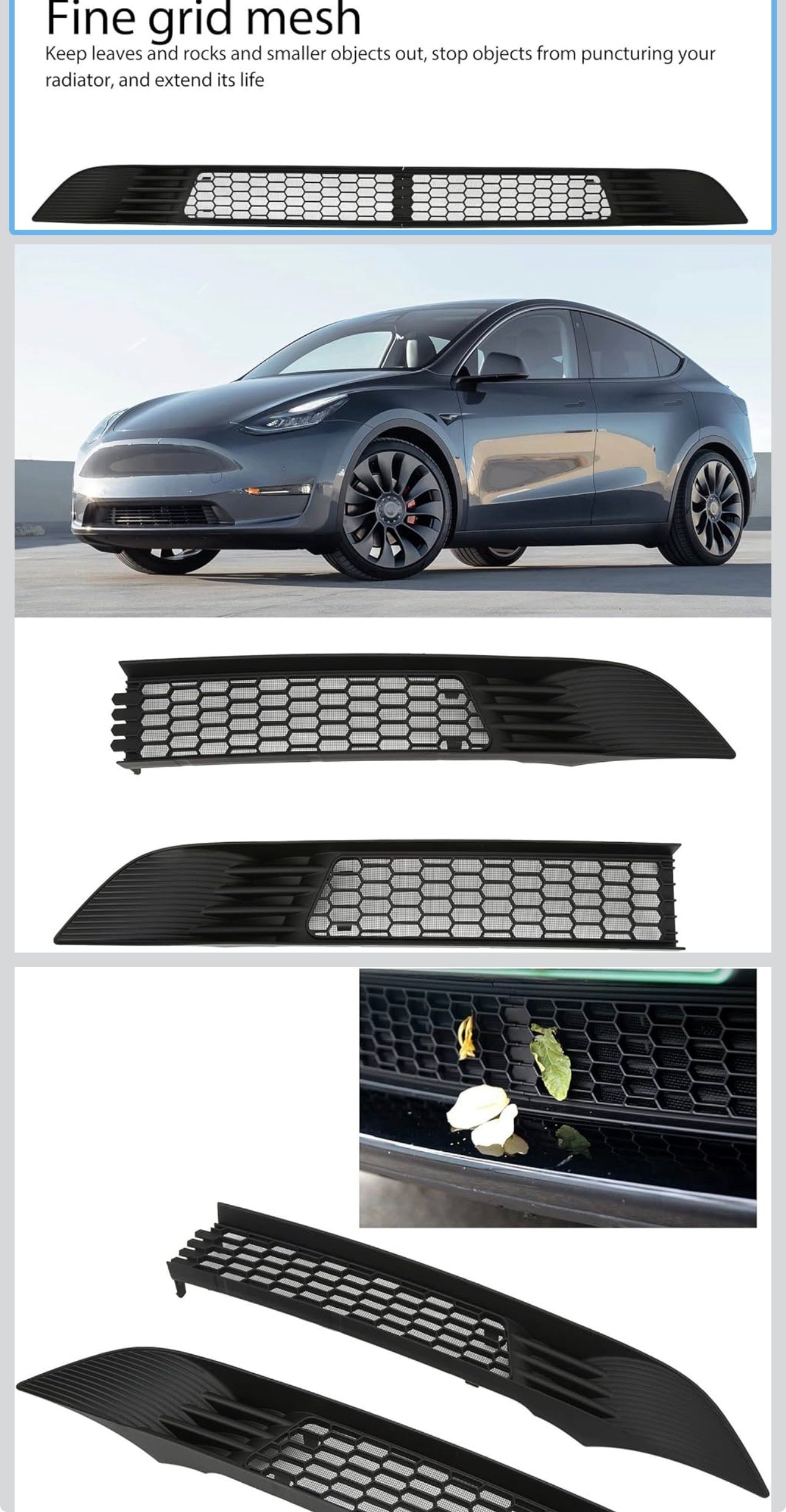 Model 3/Y Radiator Cleaning & Mesh Grill