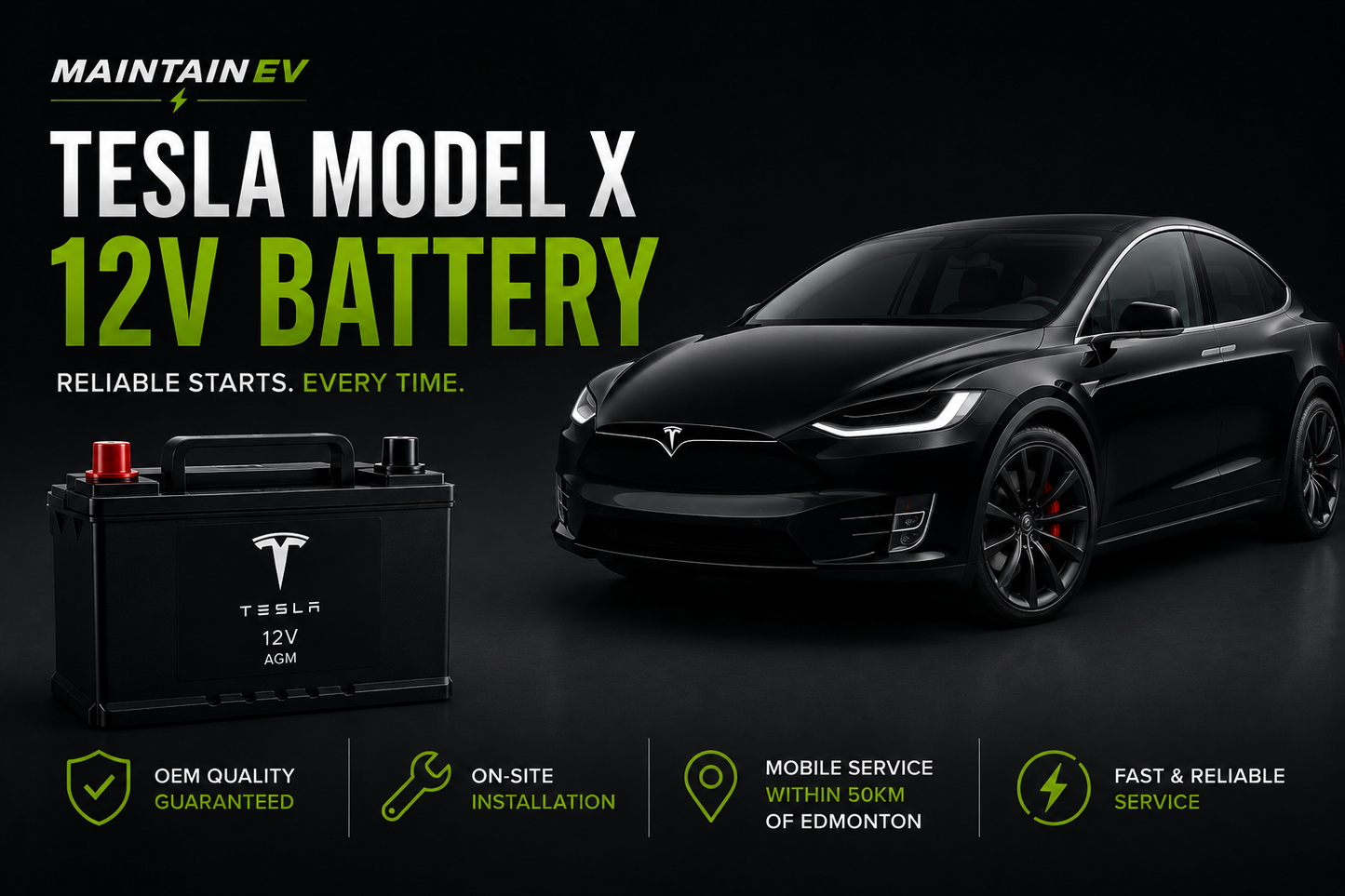 Tesla Model X 12v Battery & Install